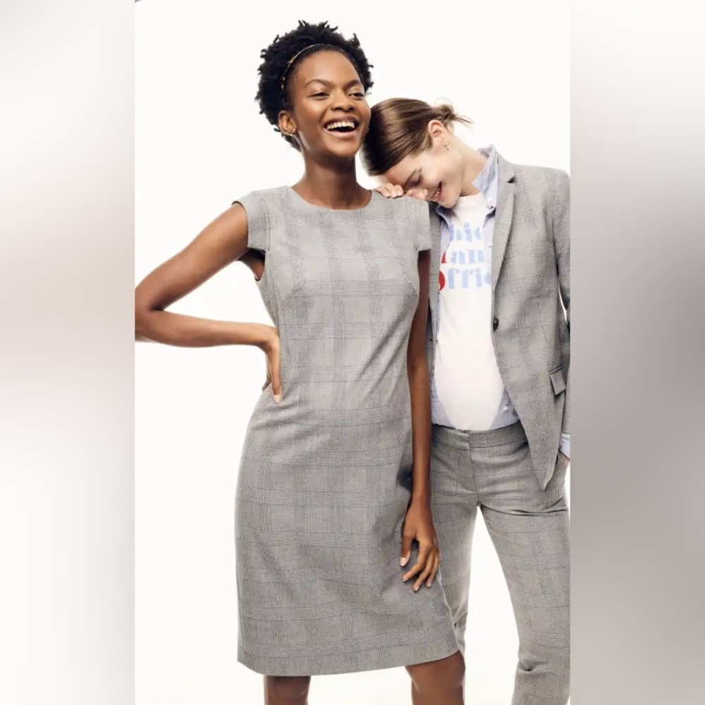 NWOT | HATCH x J.Crew resume dress in glen plaid